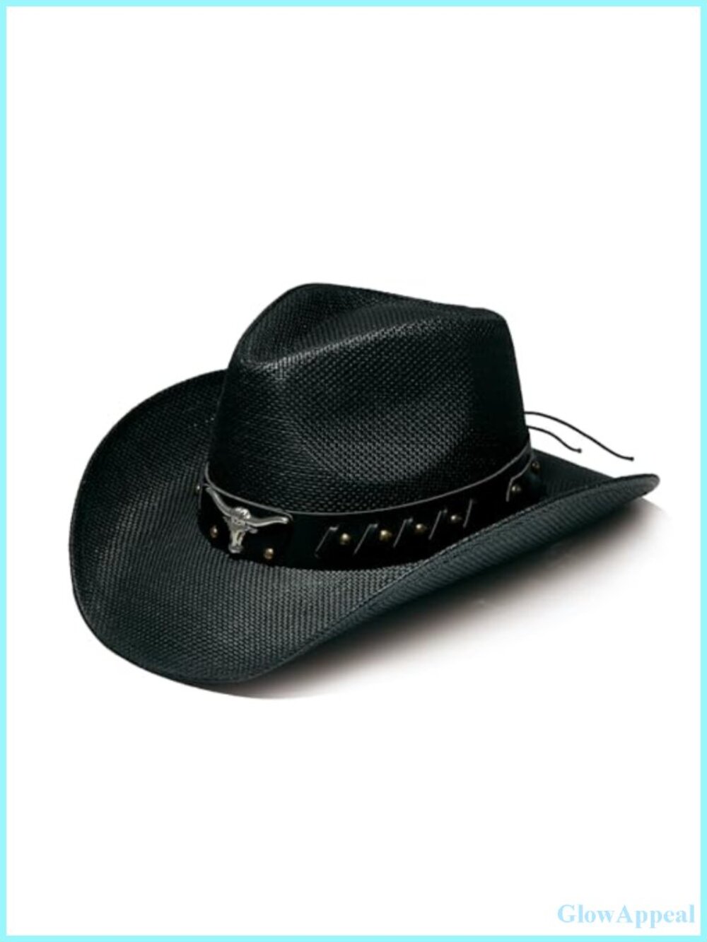 YOUBADU Western Cowboy Straw Hat Wide Brim Unisex Sun Hat Decorative Bands
